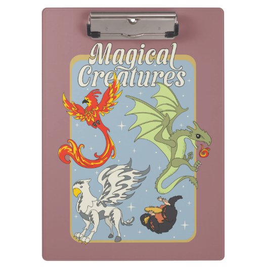 Magical Creatures Vintage Graphic Klemmbrett (Vorderseite)