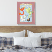 Magical Creatures Vintage Graphic Leinwanddruck (Insitu (Schlafzimmer))
