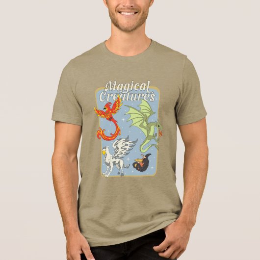 Magical Creatures Vintage Graphic Tri-Blend Shirt (Vorderseite)