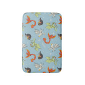 Magical Creatures Vintage Pattern Badematte (Vorderseite Vertikal)