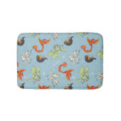 Magical Creatures Vintage Pattern Badematte (Vorderseite)
