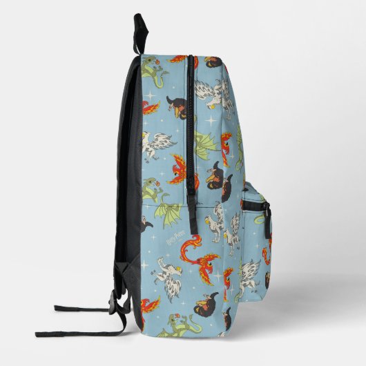 Magical Creatures Vintage Pattern Bedruckter Rucksack (Links)