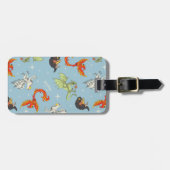 Magical Creatures Vintage Pattern Gepäckanhänger (Vorderseite horizontal)