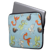 Magical Creatures Vintage Pattern Laptopschutzhülle (Vorderseite Links)