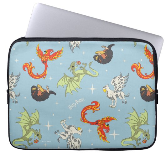 Magical Creatures Vintage Pattern Laptopschutzhülle (Vorderseite)