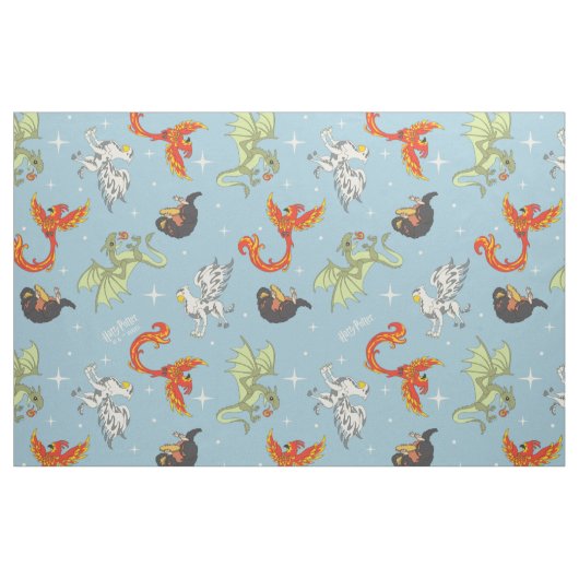 Magical Creatures Vintage Pattern Stoff (Fat Quarter (45,7 x 55,9 cm))