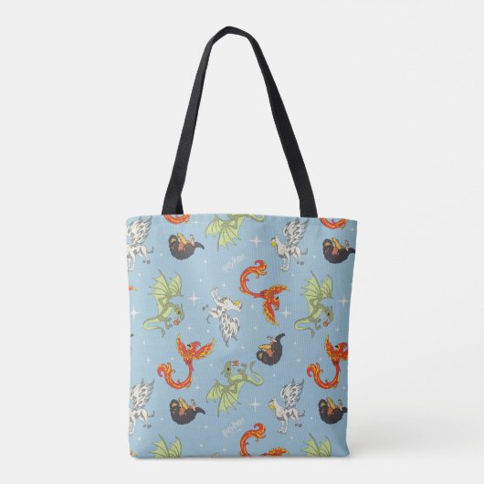 Magical Creatures Vintage Pattern Tasche (Rückseite)