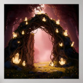 Magical Crystal Gate in the Twilight Forest Poster (Vorne)
