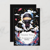 Magical Custom Ninja Geburtstag Dankeskarte (Vorne/Hinten)