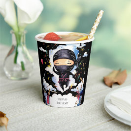 Magical Custom Ninja Geburtstag Pappbecher