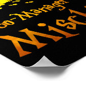 Magical Dad, Manager Of Mischief Birthday Family M Poster (Ecke)