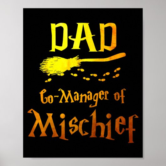 Magical Dad, Manager Of Mischief Birthday Family M Poster (Vorne)