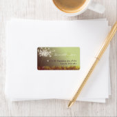 Magical Dandelion Wedding Address Adressaufkleber (Insitu)