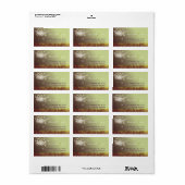 Magical Dandelion Wedding Address Adressaufkleber (Vorne)