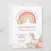 Magical Day ist auf der Way Baby Dusche Einladung (Vorderseite)