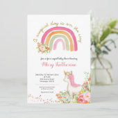 Magical Day ist auf der Way Baby Dusche Einladung (Stehend Vorderseite)