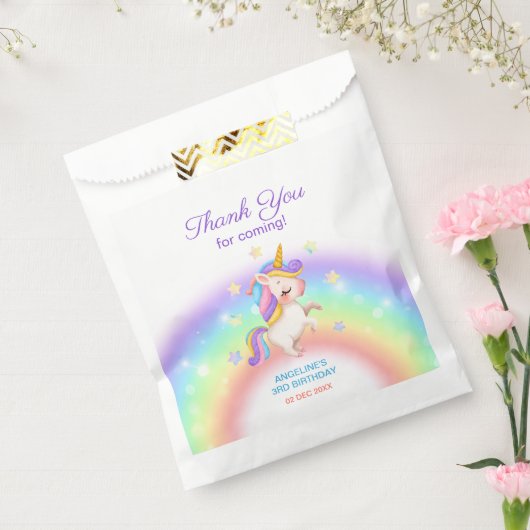 Magical Day Rainbow Stars Unicorn Birthday  Geschenktütchen (Versiegelt)