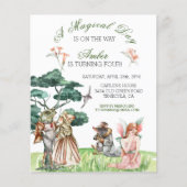 Magical Day Thumbelina FairyTale Einladung (Vorderseite)