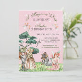 Magical Day Thumbelina FairyTale Einladung (Stehend Vorderseite)