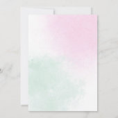 Magical Day Unicorn and Rainbows Birthday Einladung (Rückseite)