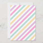 Magical Day Unicorn and Rainbows Birthday Einladung (Rückseite)