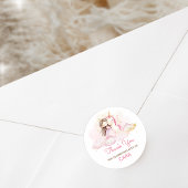 Magical Day Unicorn Birthday Party  Runder Aufkleber