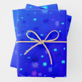Magical Deep Blue Starry Sky der 1970er Jahre Geschenkpapier Set (Beispiel)
