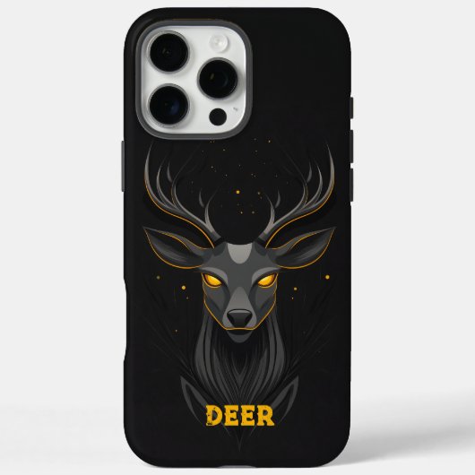 Magical Deer Black Case-Mate iPhone Hülle (Rückseite)