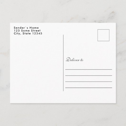 Magical Deer Frohe Weihnachtsfeiertage Postkarte (Rückseite)