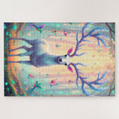 Magical Deer in Dreamy Forest Puzzle (Horizontal)