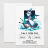 Magical Digital Niedlich Pirate Geburtstag Einladung (Vorne/Hinten)