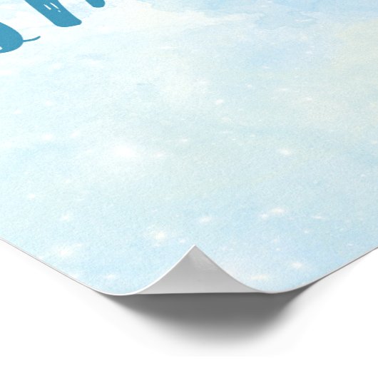 Magical Discover You Imagination Poster (Blau) (Ecke)