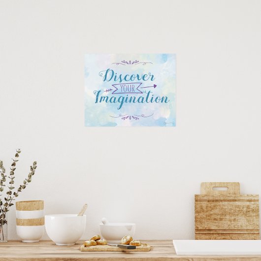 Magical Discover You Imagination Poster (Blau) (Küche)