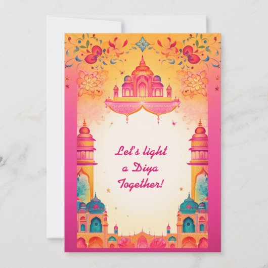 Magical Diwali Einladung (Vorderseite)