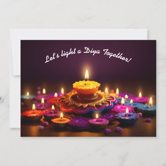 Magical Diwali Radiance Einladung (Vorderseite)