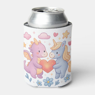 Magical Dragon and Unicorn Heart Can Cooler Dosenkühler