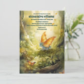 Magical Dragon Baby Dusche Einladung (Stehend Vorderseite)