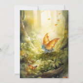 Magical Dragon Baby Dusche Einladung (Rückseite)