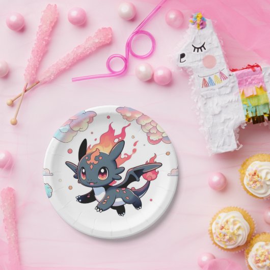 Magical Dragon Baby Dusche Pappteller (Party)