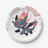 Magical Dragon Baby Dusche Pappteller (Vorderseite)