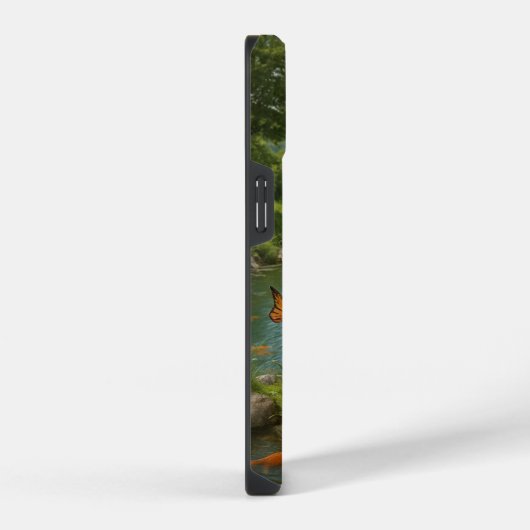 Magical Dragon Garden iPhone 14 Case – Whimsical F Hülle (Rechte Seite)