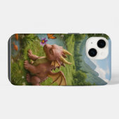 Magical Dragon Garden iPhone 14 Case – Whimsical F iPhone Hülle (Rückseite (Horizontal))