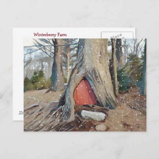 Magical Elf House Postkarte (Vorne/Hinten)