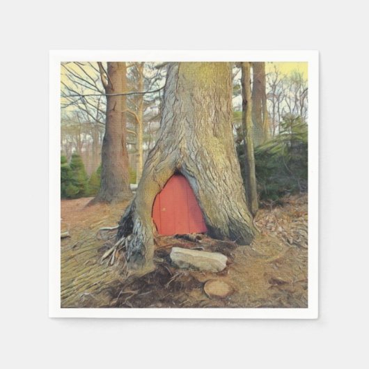 Magical Elf House Serviette (Vorderseite)