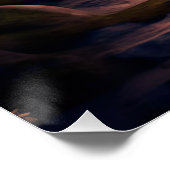 Magical Enchanted Fantasy Forest Old Blue Door Poster (Ecke)