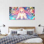 Magical Ethereal Anime Girl Leinwanddruck (Insitu (Schlafzimmer))