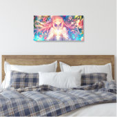 Magical Ethereal Anime Girl Leinwanddruck (Insitu (Schlafzimmer))