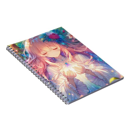 Magical Ethereal Anime Girl Notizblock (Rechte Seite)