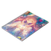 Magical Ethereal Anime Girl Notizblock (Linke Seite)