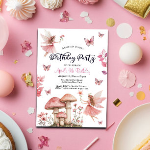 Magical Fairies Wonderland 9. Geburtstag Einladung